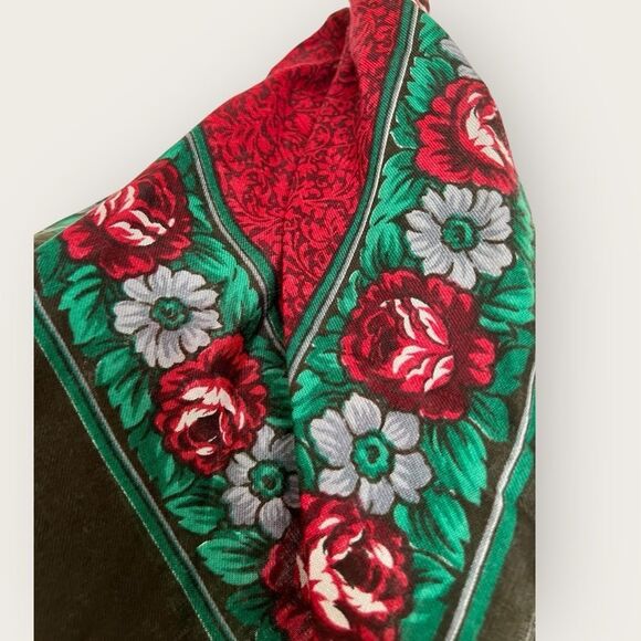 floral square scarf, NWT - Picture 3 of 4